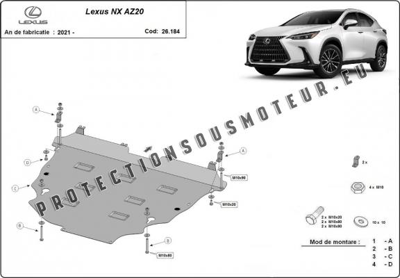 Protection sous moteur et de la boîte de vitesse Lexus NX AZ20