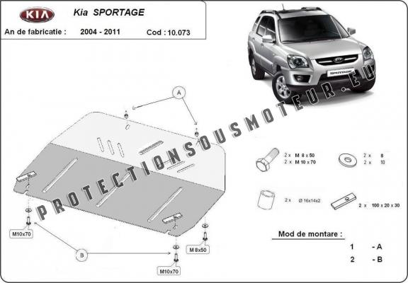 Protection sous moteur et de la boîte de vitesse Kia Sportage