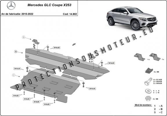 Protection sous moteur Mercedes GLC Coupe X253