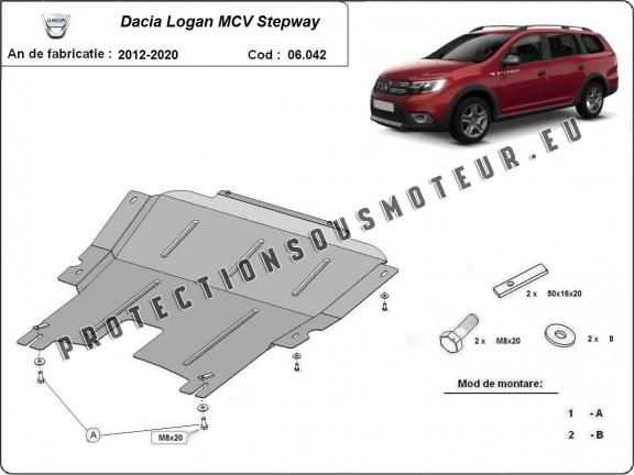 Protection sous moteur et de la boîte de vitesse Dacia Logan MCV Stepway