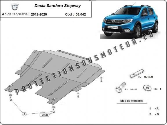 Protection sous moteur et de la boîte de vitesse Dacia Sandero 2 Stepway