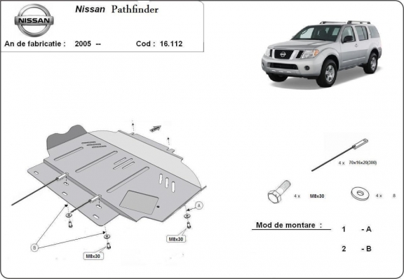 Protection Sous Moteur Nissan Pathfinder