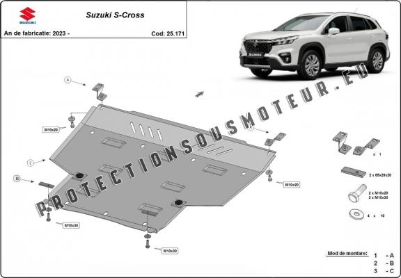 Protection sous moteur et de la boîte de vitesse Suzuki S-Cross