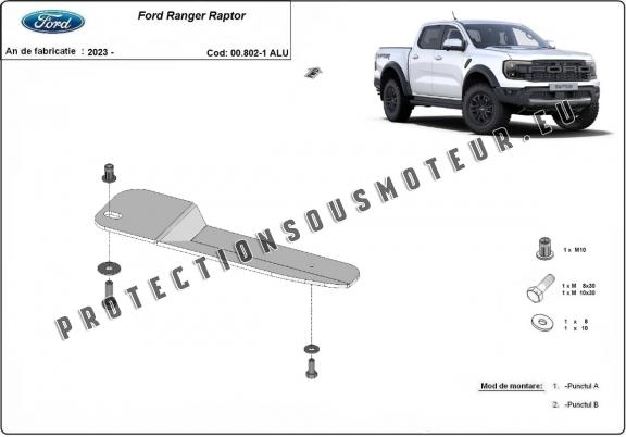 Protection de filtre à carburant Ford Ranger Raptor - Aluminium