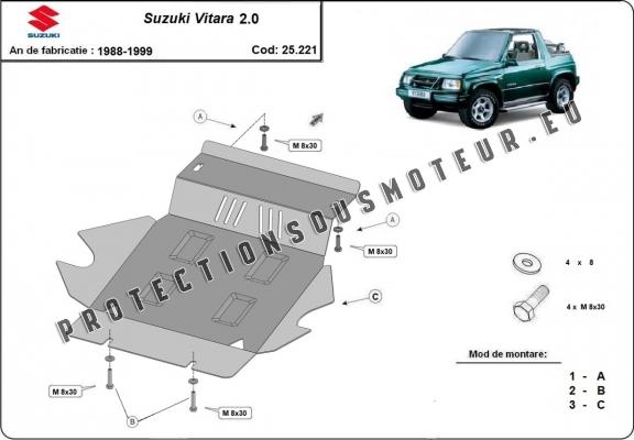 Protection sous moteur et de la radiateur Suzuki Vitara 2.0