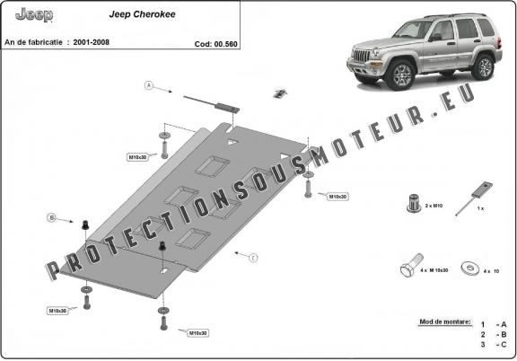 Protection de la boîte de vitesse Jeep Cherokee - KJ