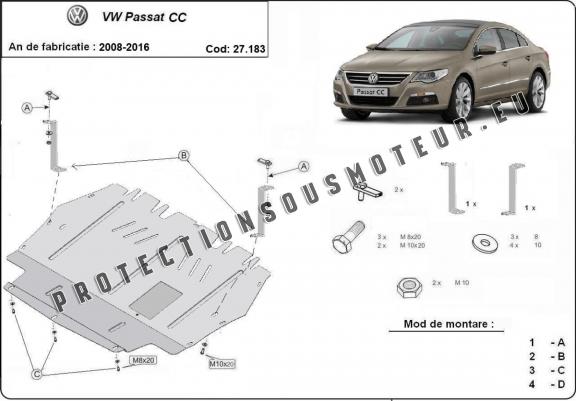 Protection sous moteur et de la boîte de vitesse VW Passat CC