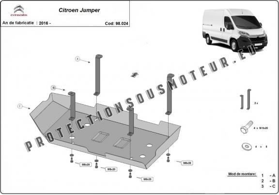 Protection réservoir AdBlue Citroen Jumper