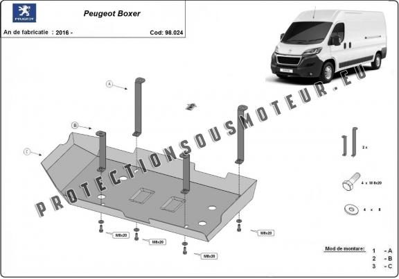 Protection réservoir AdBlue Peugeot Boxer