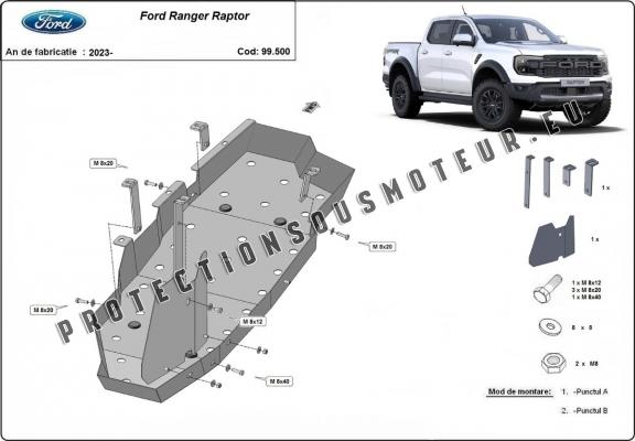 Protection de réservoir Ford Ranger Raptor