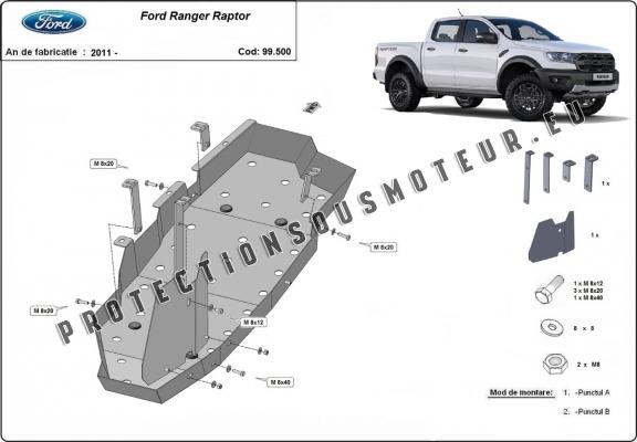 Protection de réservoir Ford Ranger Raptor 