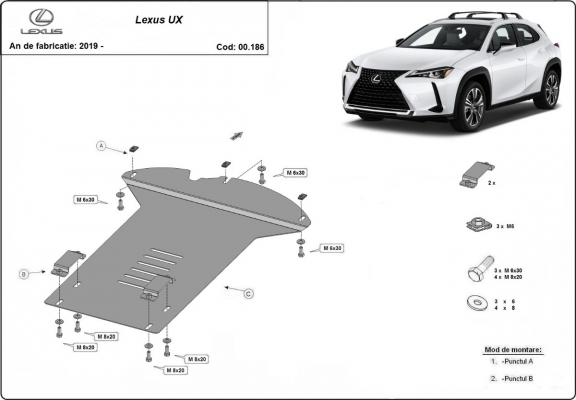 Protection convertisseur catalytique/cat lock Lexus UX