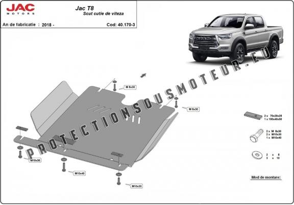 Protection de la boîte de vitesse Jac T8