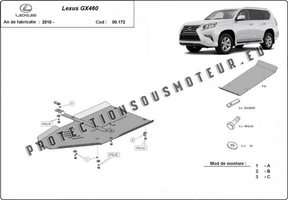 Aluminium protection de la boîte de vitesse Lexus GX460