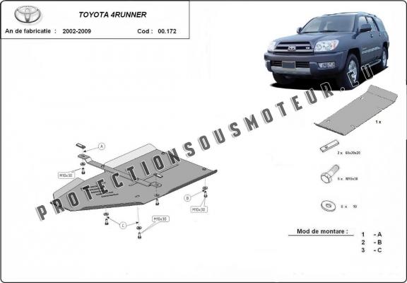 Aluminium protection de la boîte de vitesse Toyota 4Runner