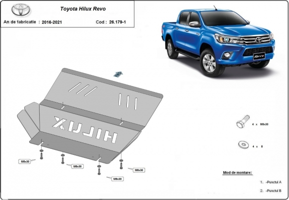 Protection de radiateur Toyota Hilux Revo