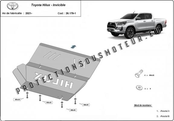 Protection de radiateur Toyota Hilux Invincible