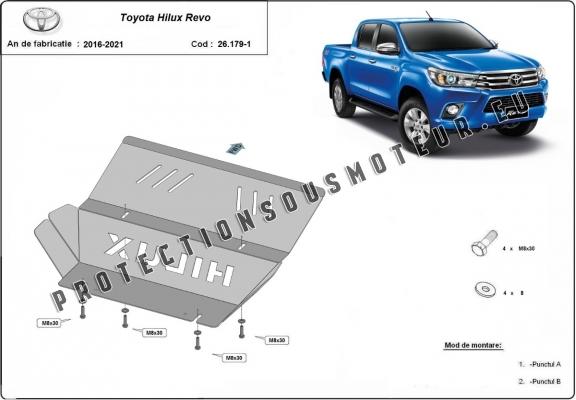 Protection de radiateur Toyota Hilux Revo - Aluminium