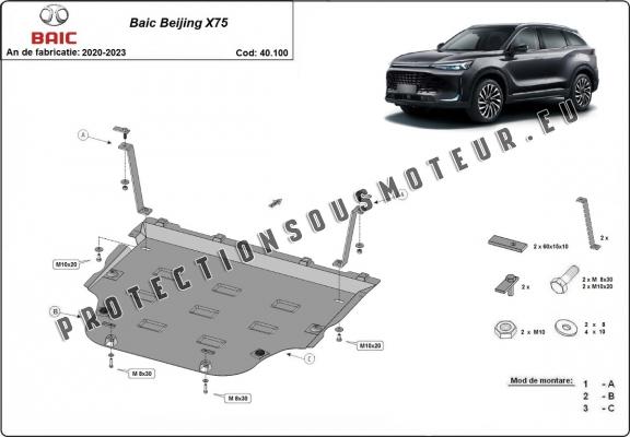 Protection Sous Moteur Baic Beijing X75