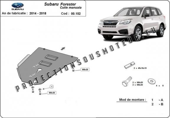 Protection de la boîte de vitesse  Subaru Forester 4 - manuelle