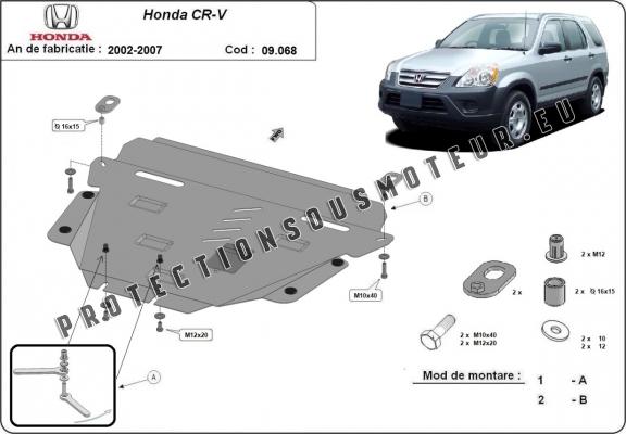 Protection sous moteur et de la boîte de vitesse Honda CR-V Gen 2