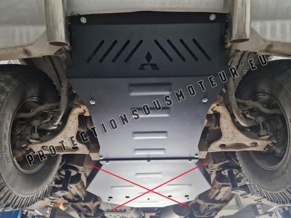 Protection sous moteur et de la radiateur Mitsubishi Pajero 3 (V60, V70) Vers 2.0