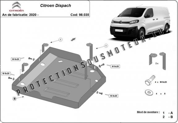 Protection réservoir AdBlue Citroen Dispatch