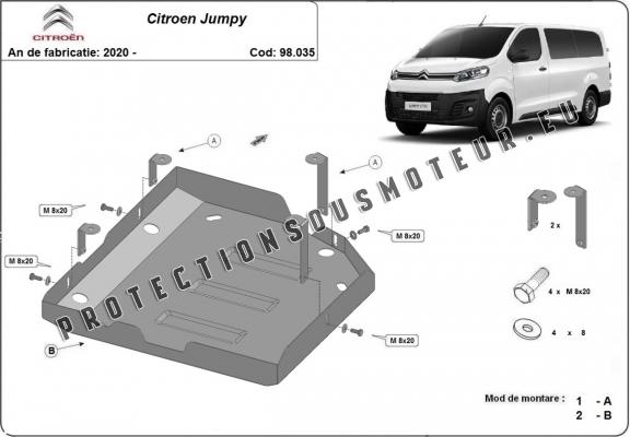 Protection réservoir AdBlue Citroen Jumpy