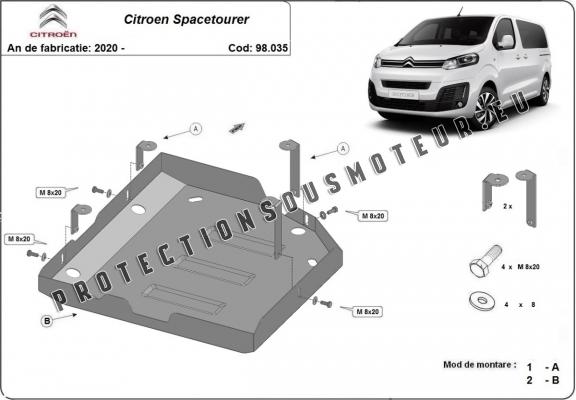 Protection réservoir AdBlue Citroen Spacetourer