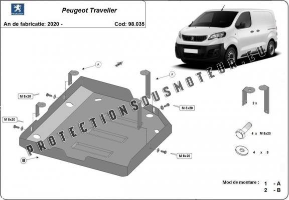 Protection réservoir AdBlue Peugeot Traveller