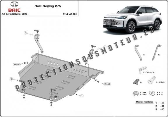 Protection Sous Moteur Baic Beijing X75