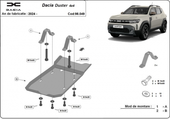 Protection du différentiel - Dacia Duster 4x4