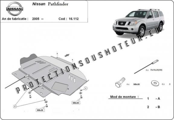 Protection Sous Moteur Nissan Pathfinder