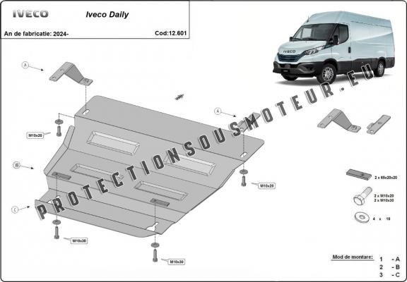 Protection sous moteur et de la boîte de vitesse Iveco Daily 7