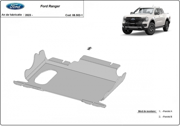 Protection Sous Moteur Ford Ranger