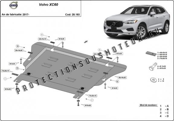 Protection sous moteur et de la boîte de vitesse Volvo XC60