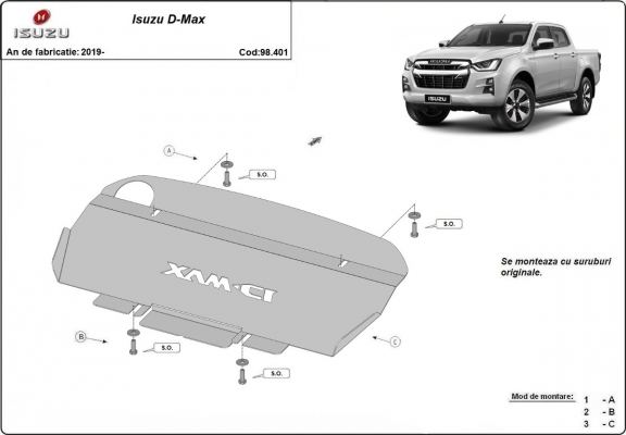 Protection de radiateur Isuzu D-Max