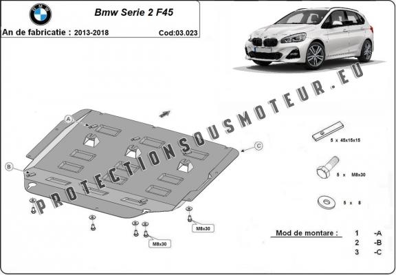 Protection sous moteur et de la boîte de vitesse  BMW Seria 2 F45