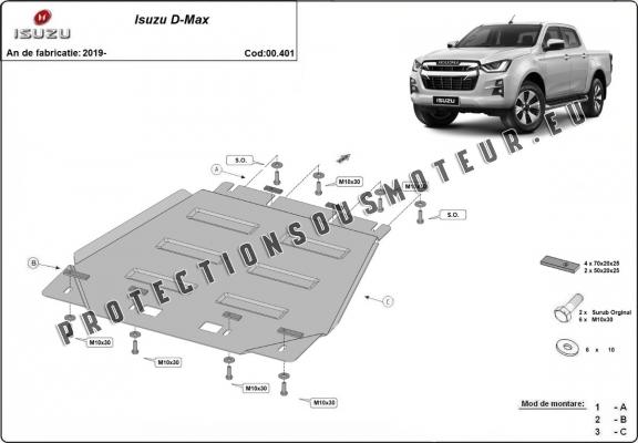 Protection de la boîte de vitesse Isuzu D-Max