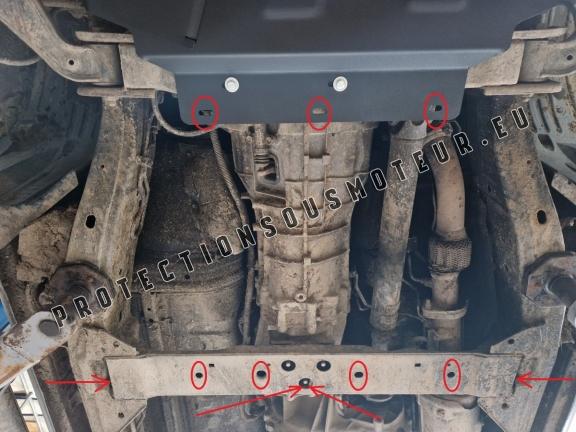 Protection de la boîte de vitesse  Nissan Navara D40