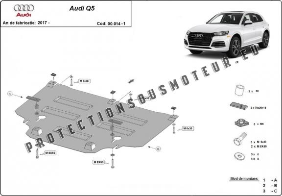 Protection de la boîte de vitesse Audi Q5