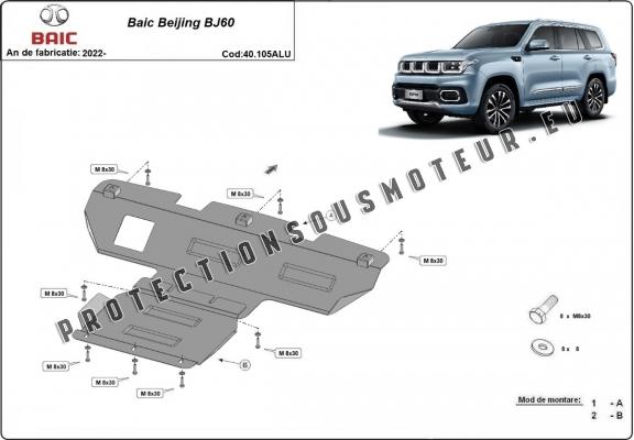 Aluminium protection de la boîte de vitesse Baic Beijing BJ60