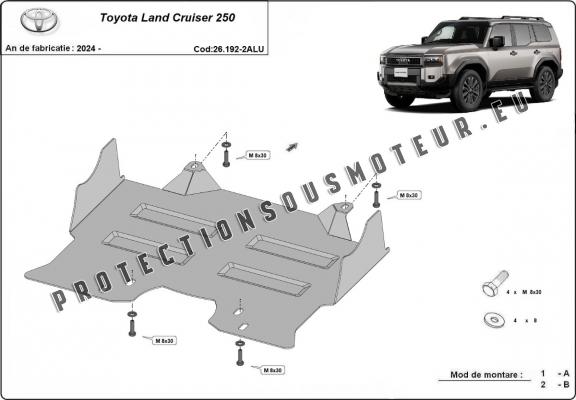 Protection sous moteur Toyota Land Cruiser 250 - Aluminium