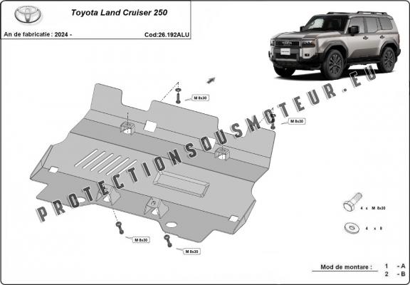 Protection de radiateur Toyota Land Cruiser 250 - Aluminium