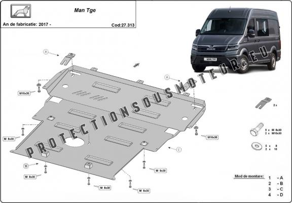 Protection sous moteur Man TGE