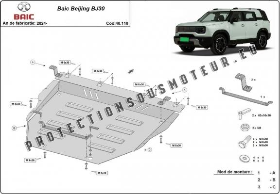 Protection Sous Moteur Baic Beijing BJ30