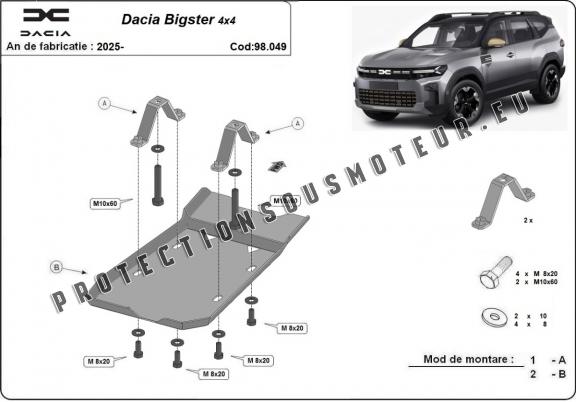Protection du différentiel - Dacia Bigster 4x4