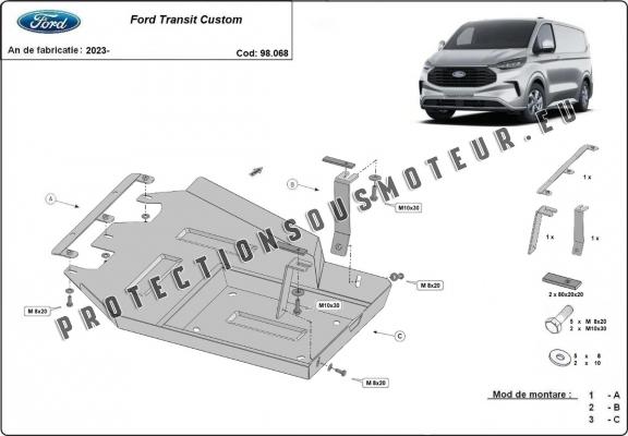 Protection réservoir AdBlue Ford Transit Custom