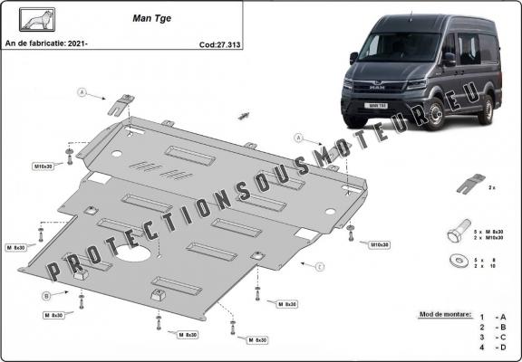 Protection sous moteur Man TGE