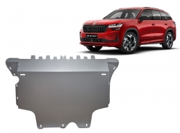 Aluminium protection sous moteur et de la boîte de vitesse Skoda Kodiaq